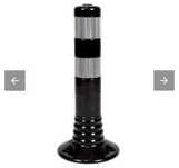Stalp negru din cauciuc inaltime 45cm,  TPU, Premium