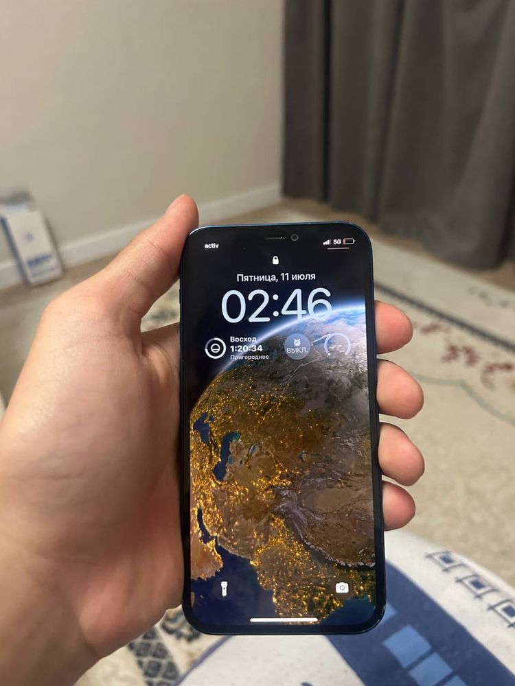 Iphone 12 синий цвет 128гб ёмкость аккум 78%