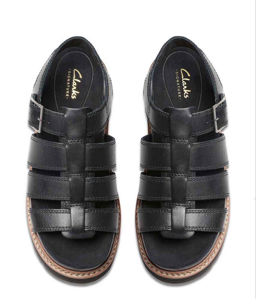 Кожени сандали на Clarks