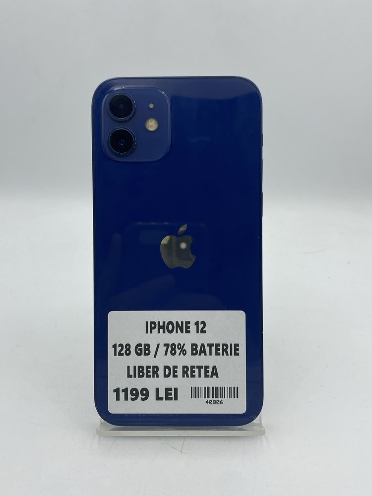 Iphone 12 128GB / 78% BAT GARANTIE / FACTURA #40806