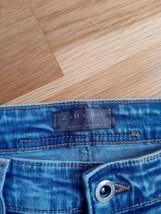 Blugi Zara Man, albastru deschis,  Mărimea 32/32