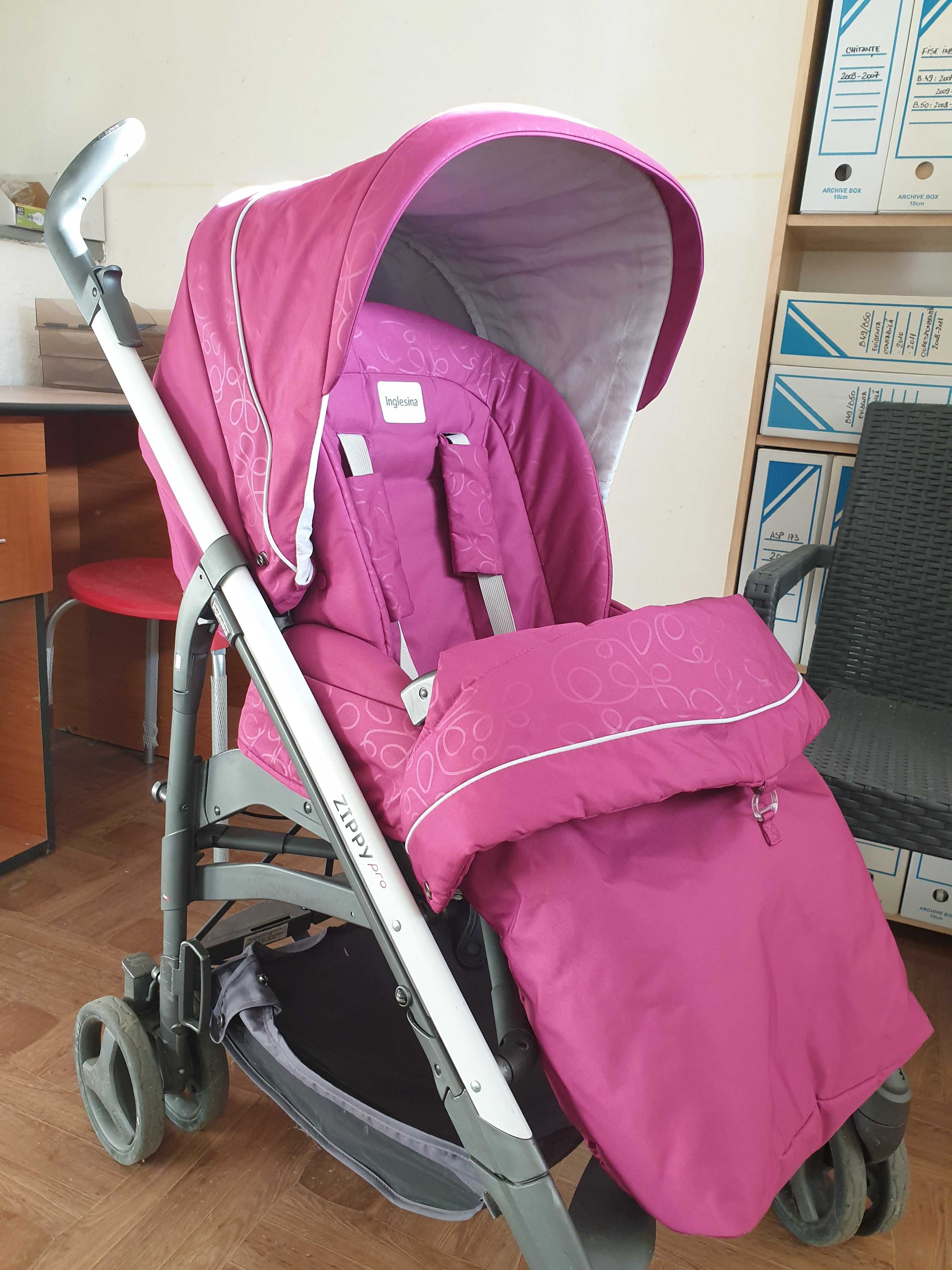 Carucior trio Inglesina Zippy + scoica ( bonus baza auto) + landou.