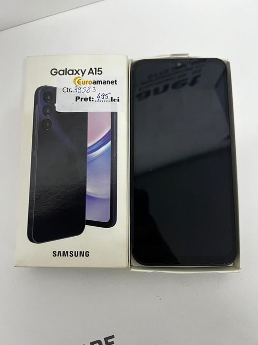 Telefon mobil Samsung Galaxy A15, Dual SIM, 4GB RAM, 128GB -I-
