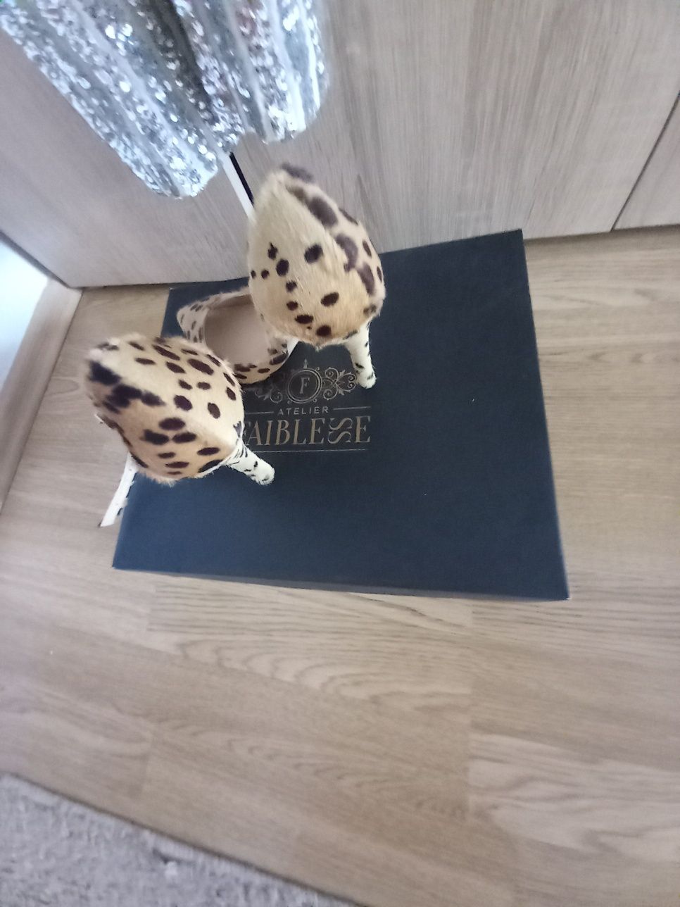 Salopeta eleganta +pantofi leopard