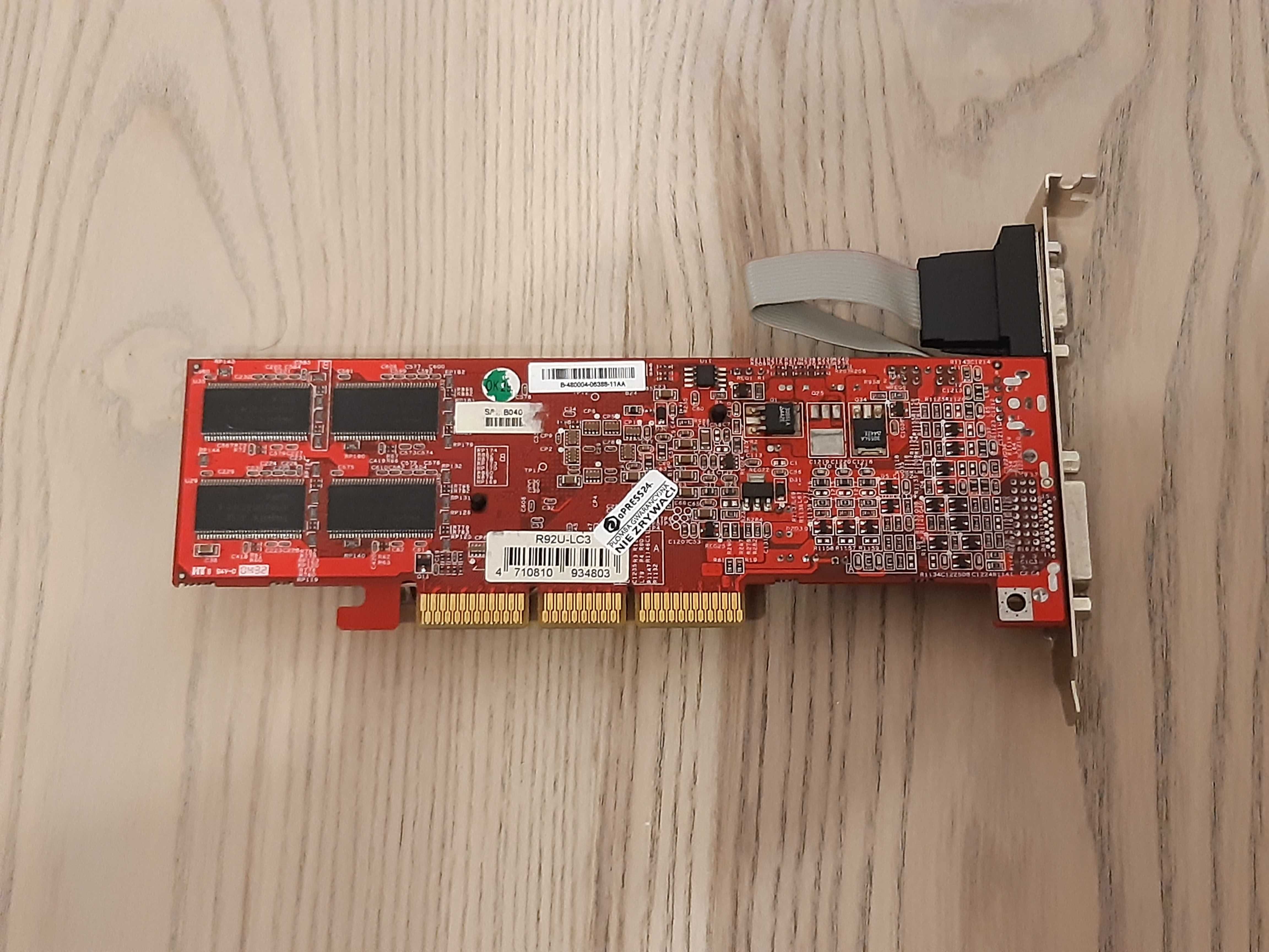 Ati Radeon 9250 128 bit AGP low profile (foarte rara-carcase inguste)