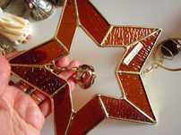 rar Stea si luna Tiffany Suncatcher Art Deco Germany1980