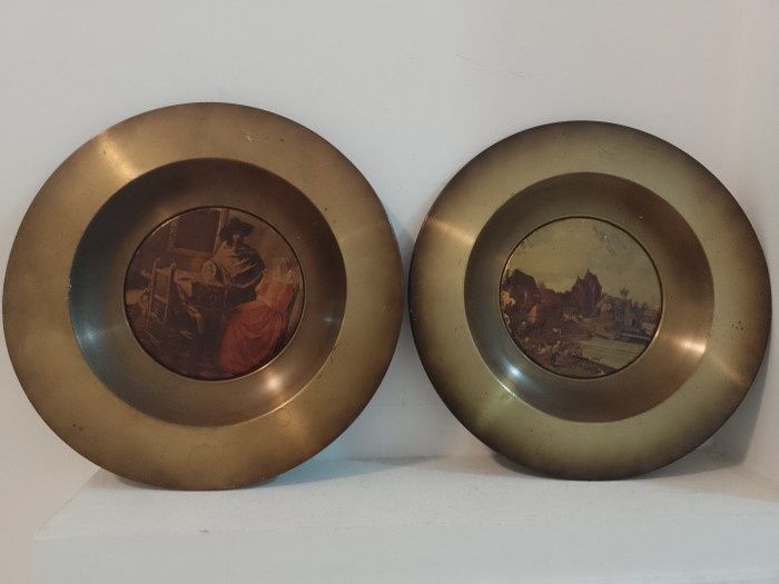 Deosebite aplice pentru perete,farfurii decorative din alama masiva ,s