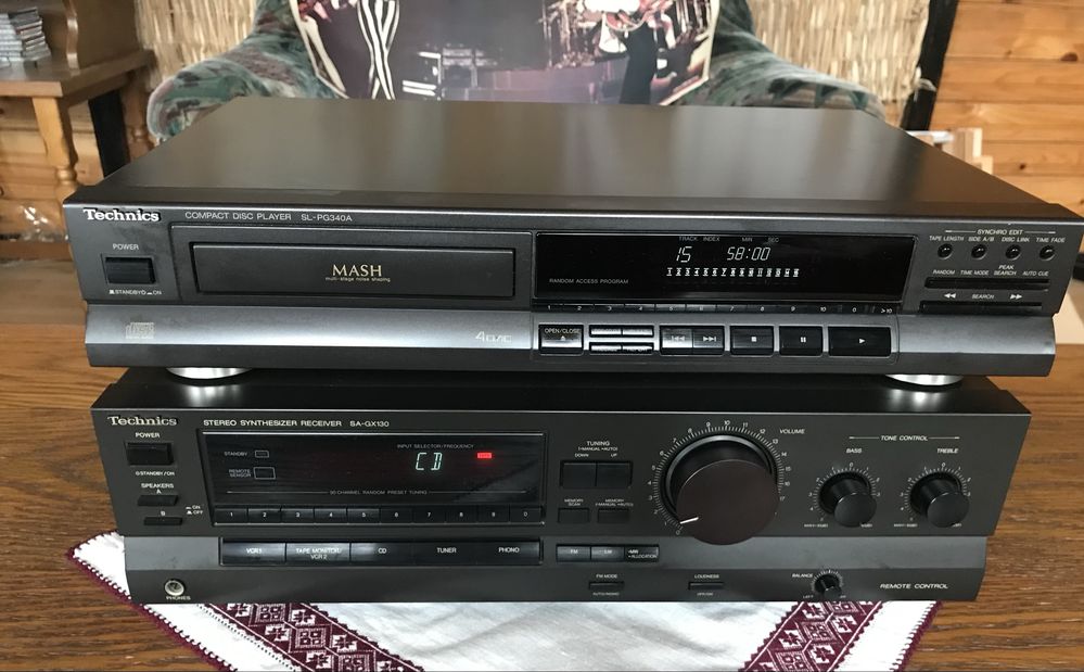 Technics-amplificator si cd player