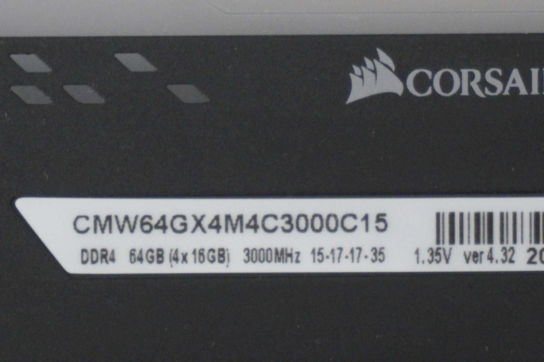 2x2х16GB (32/64GB) DDR4 RAM Corsair RGB Pro 3000mhz CL15 (вкл ДДС)