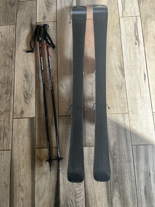 Ски+ ски обувки, 21.5, ски росиньол 120