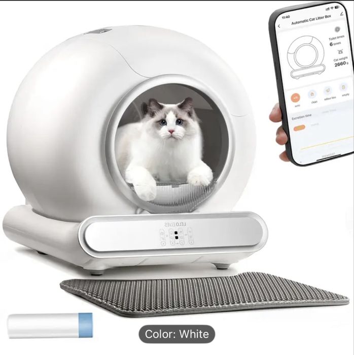 Самопочистваща се електронна тоалетна за котки