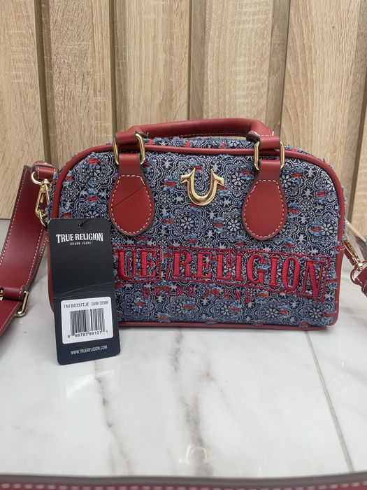 Чанта True Religion Barrel Satchel - Dark Denim (Чисто нова с етикет)