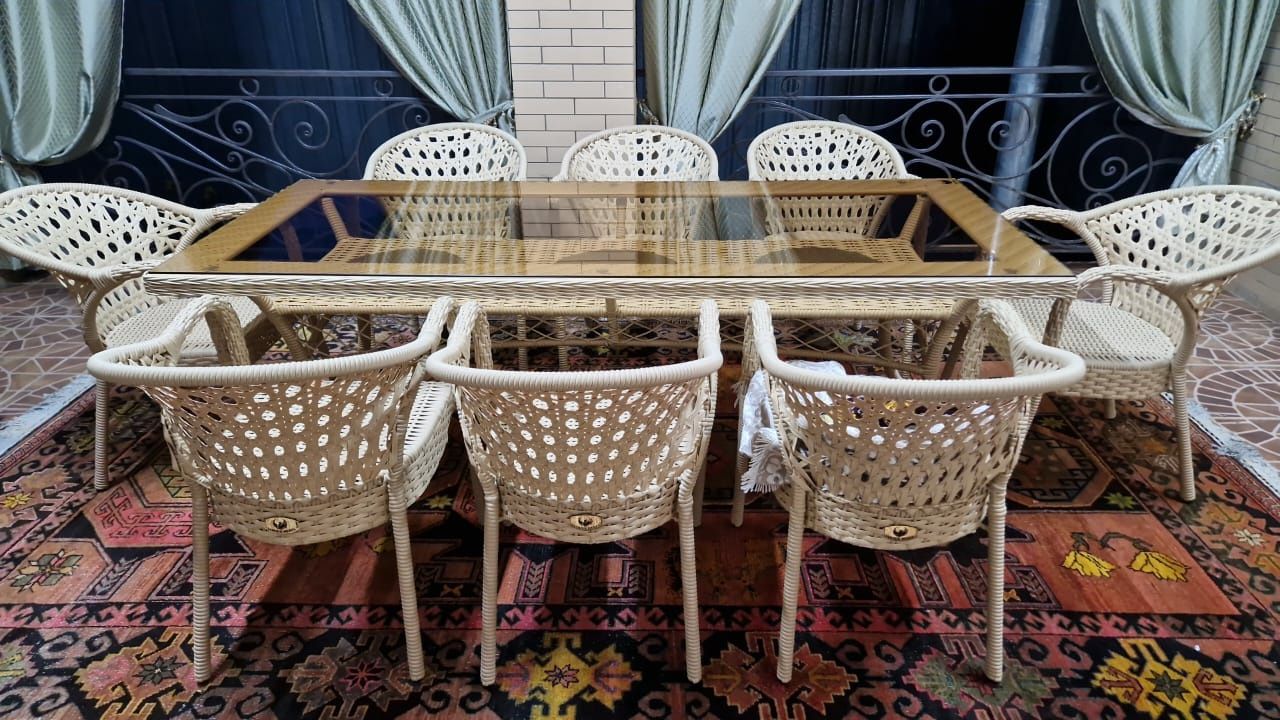 Комплект мебель из ротанга  Стулья Плетеные Садовая  Для баня Сауна