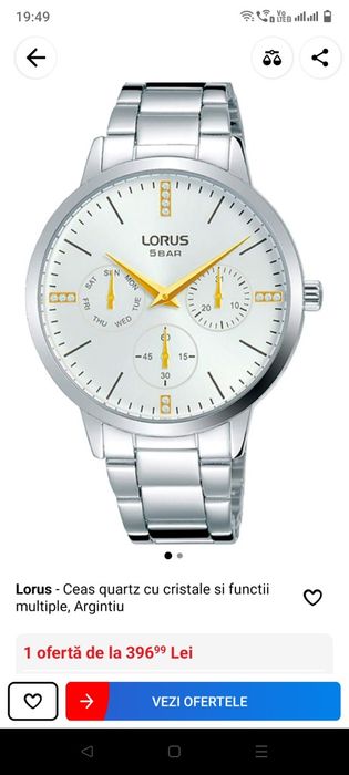 Ceasuri dama noi, marca Lorus-, brand SEIKO.