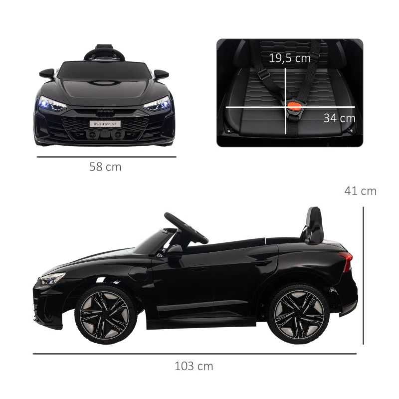 Електрическа количка  HOMCOM, лицензирана от Audi