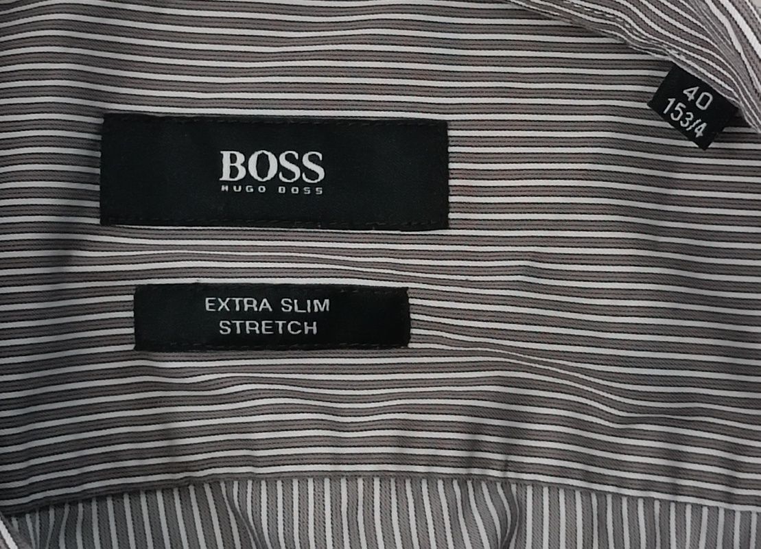 Hugo Boss оригинална риза M Бос памучна с дълъг ръкав