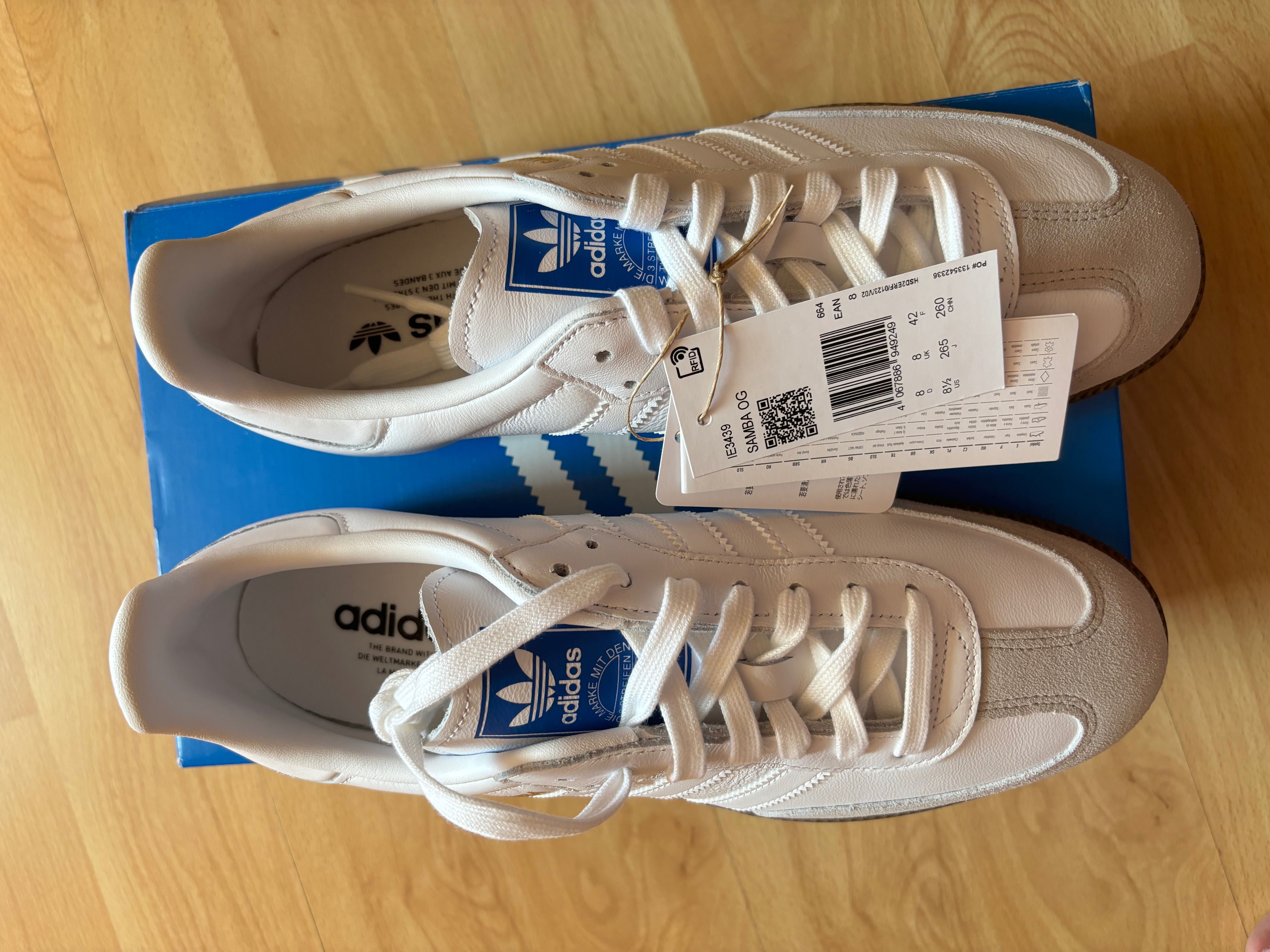 Adidas Samba бели сникърси нови