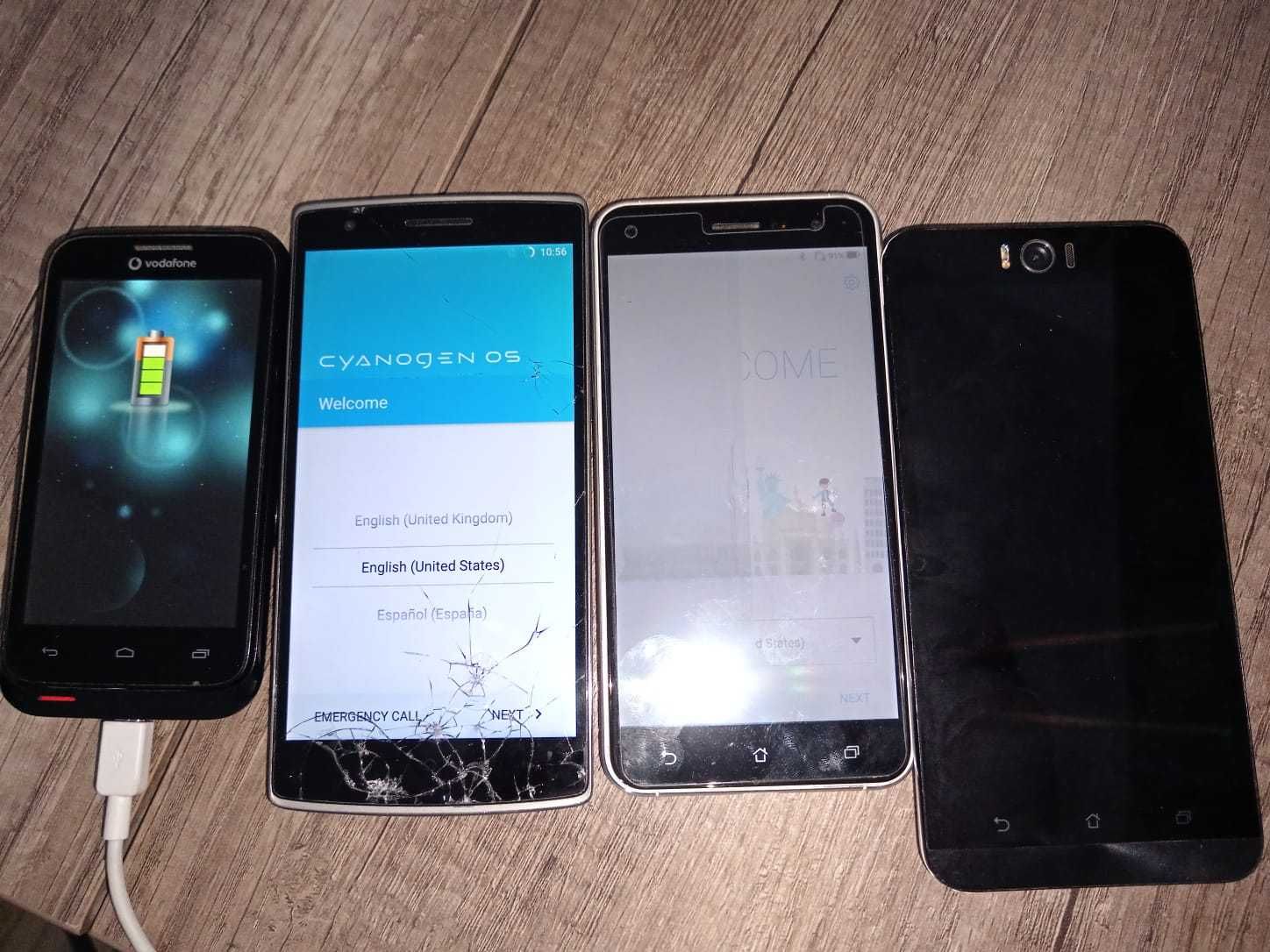 OnePlus One, Asus Zenfone 3(Z017D), Asus Selfie(Z00UD), Vodafone 975