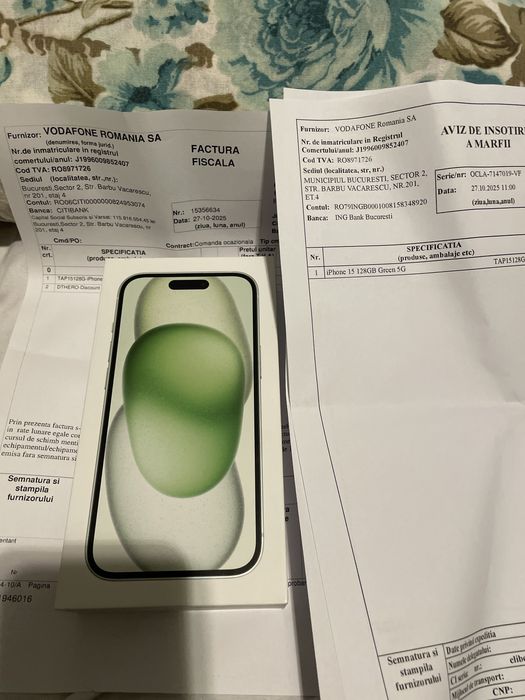 Iphone 15 green 128 gb