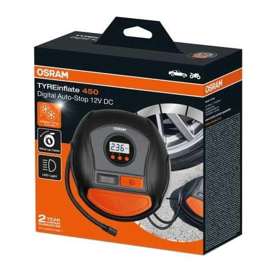 Дигитален компресор за гуми OSRAM TYREINFLATE 450-12V