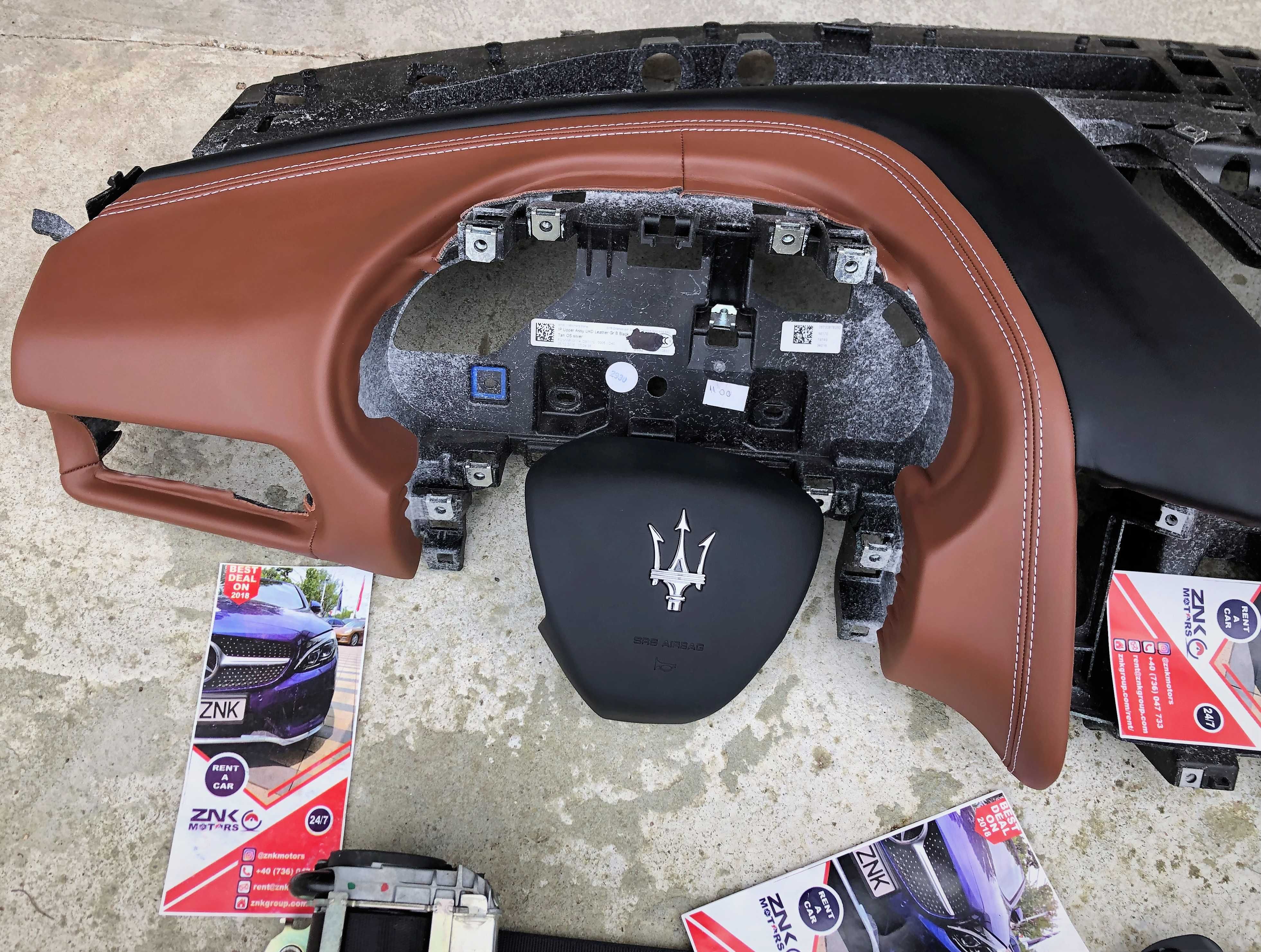 Maserati Levante / Ghibli kit airbag volan pasager plansa bord centuri
