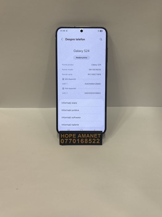 Hope Amanet P1/ Samsung S24 128 GB 8 GB RAM #36365