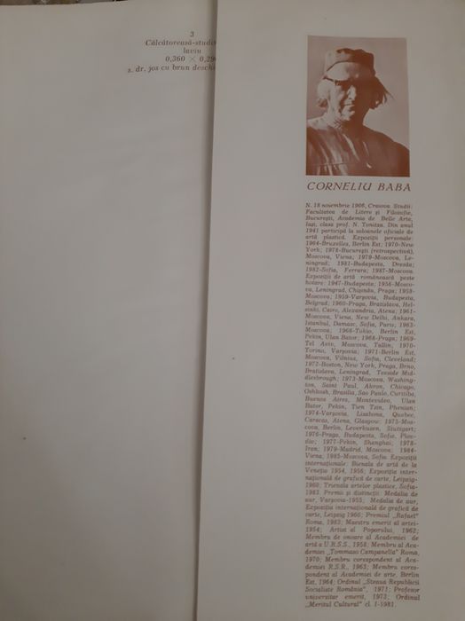 Volum Corneliu Baba, 12 desene. 1988, Rar. Colecție