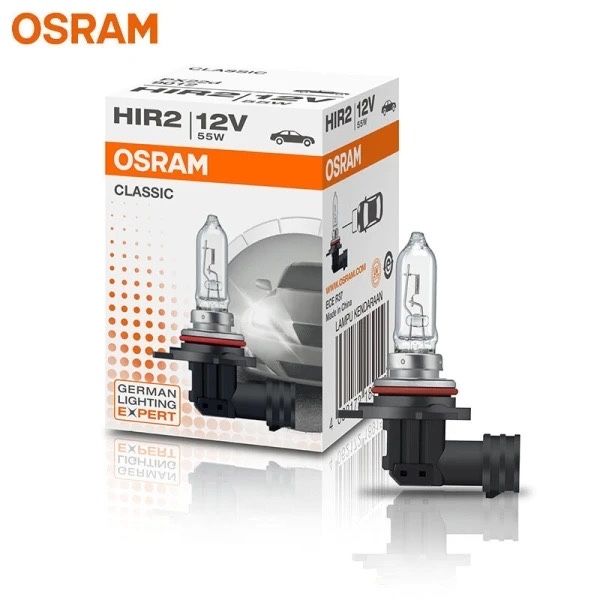 Bec halogen Osram, HIR2-9012 Seria Original, 12V, 55W, PX20d
