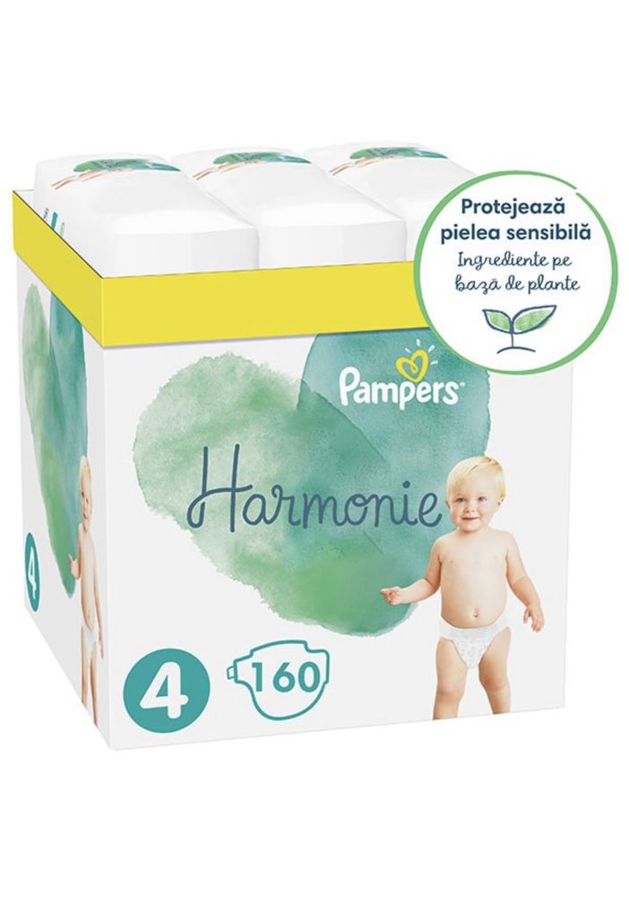 Scutece PAMPERS Harmonie XXL Box nr 4, 9-14 kg, 160 buc