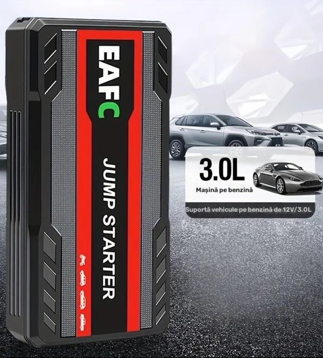 Jump Starter EAFC Auto Pornire Auto Benzina și Diesel maxim 3.0 litri