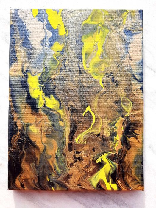 Artă fluidă în unicate cu /fără pictura aplicată