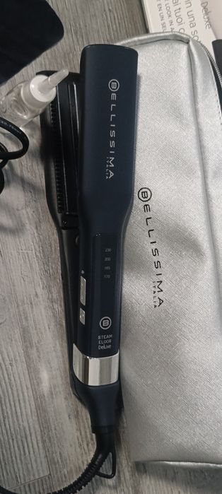 Преса за коса Imetec Bellissima Steam Elixir R9501 Керамика Черна