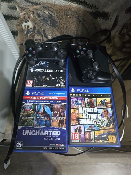 Ps4 pro 1tb 3 игры