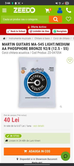 Vând chitara acustica