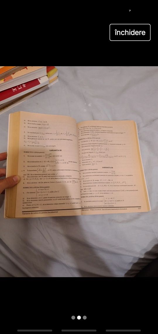 Culegere de matematica pentru bac