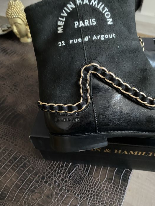 Botine piele naturala Melvin Hamilton