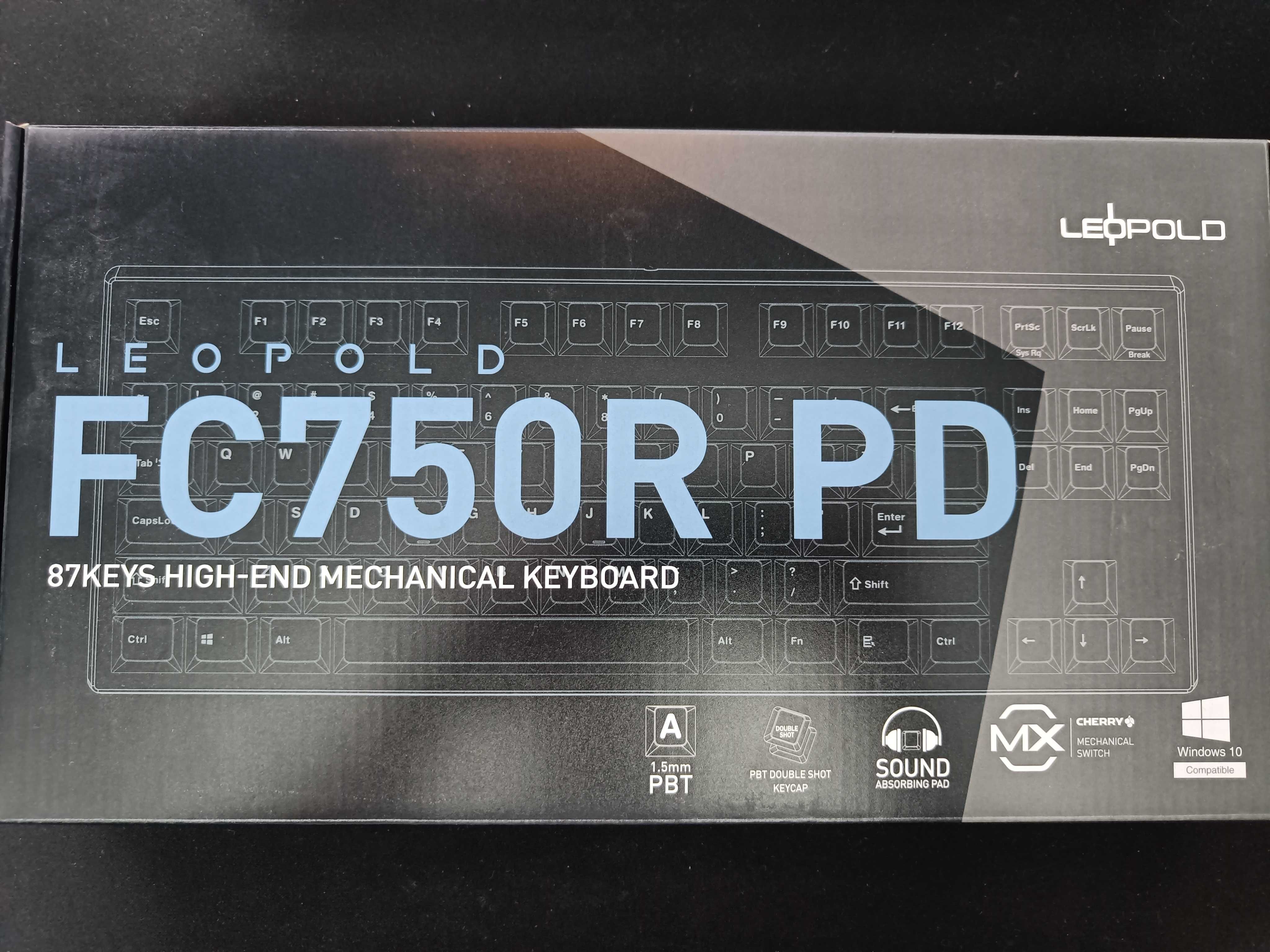Tastatură mecanică Leopold FC750R PD TKL – MX Brown, Charcoal Blue