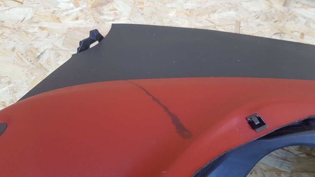 Plansa bord Opel Corsa D cu airbag pasager negru / roșu