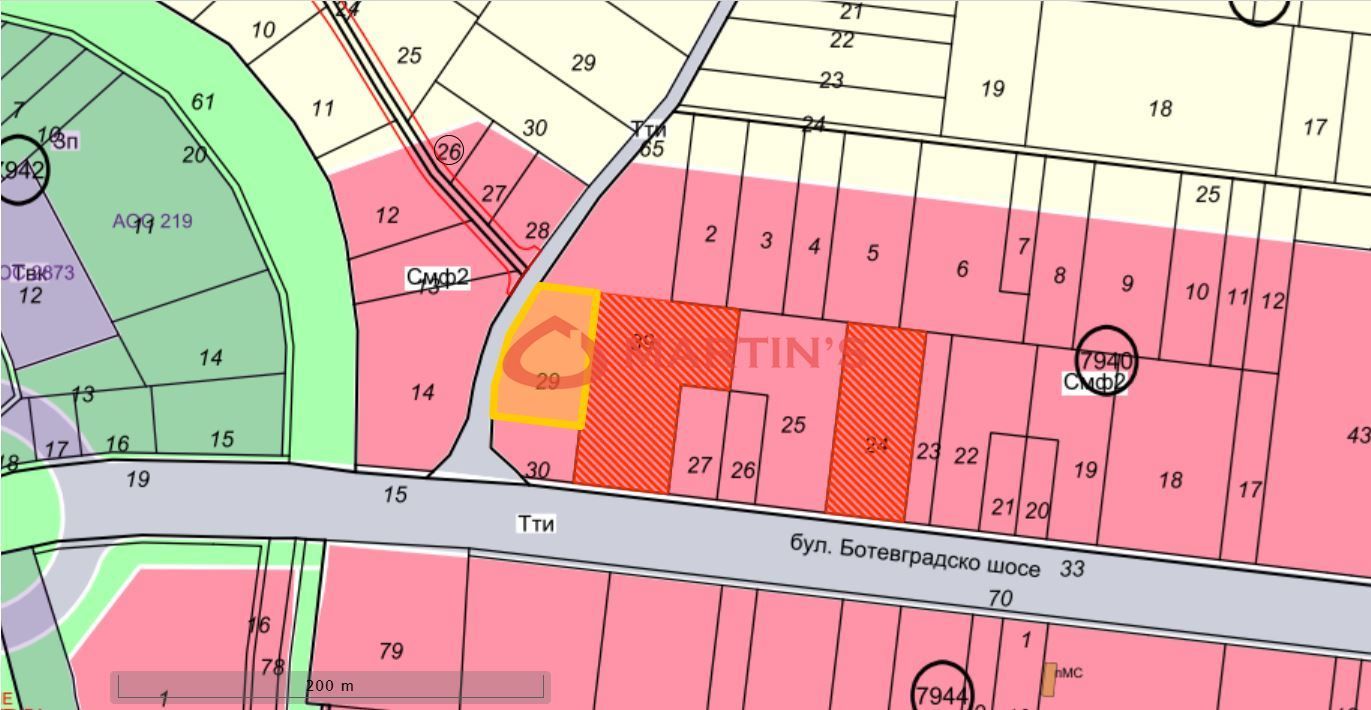 Парцел в София-Кремиковци площ 2399 цена 168000