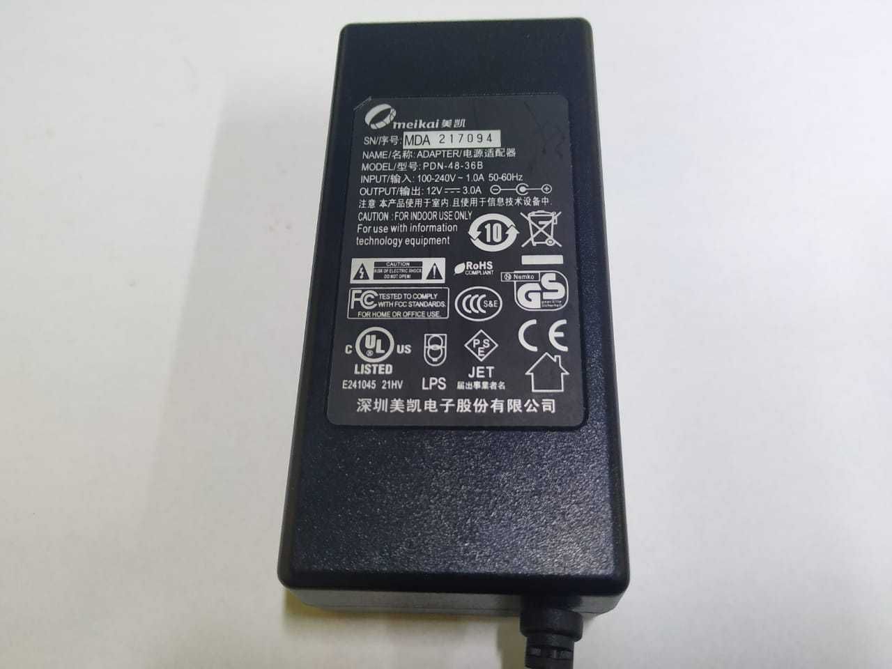 Адаптер Питание Fujitsu DSA-42D-12/ 12V-3A/ для Ноутбука, Мониторов