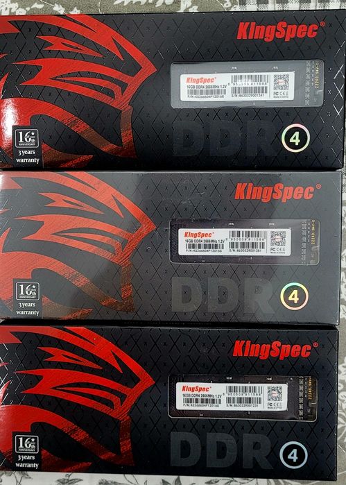 Оперативная память KingSpec DDR4 - 16GB 2666MHz