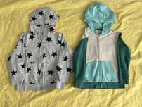 Lot 2 hanorace, 1 cardigan si 2 pantaloni scurti, 104 cm, 3-4-5 ani