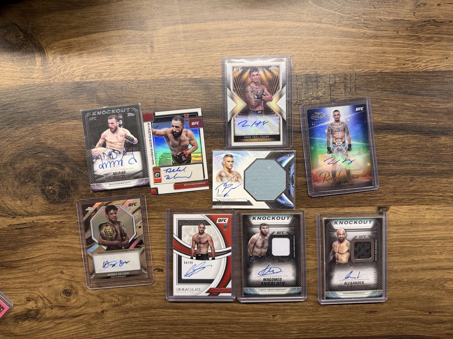 UFC Topps/Panini - карти с автограф
