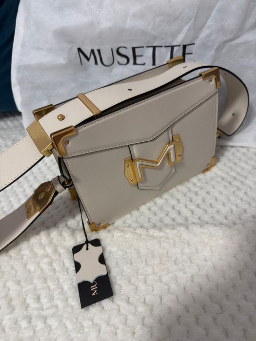 Geanta Musette Queen Victoria Ivoire