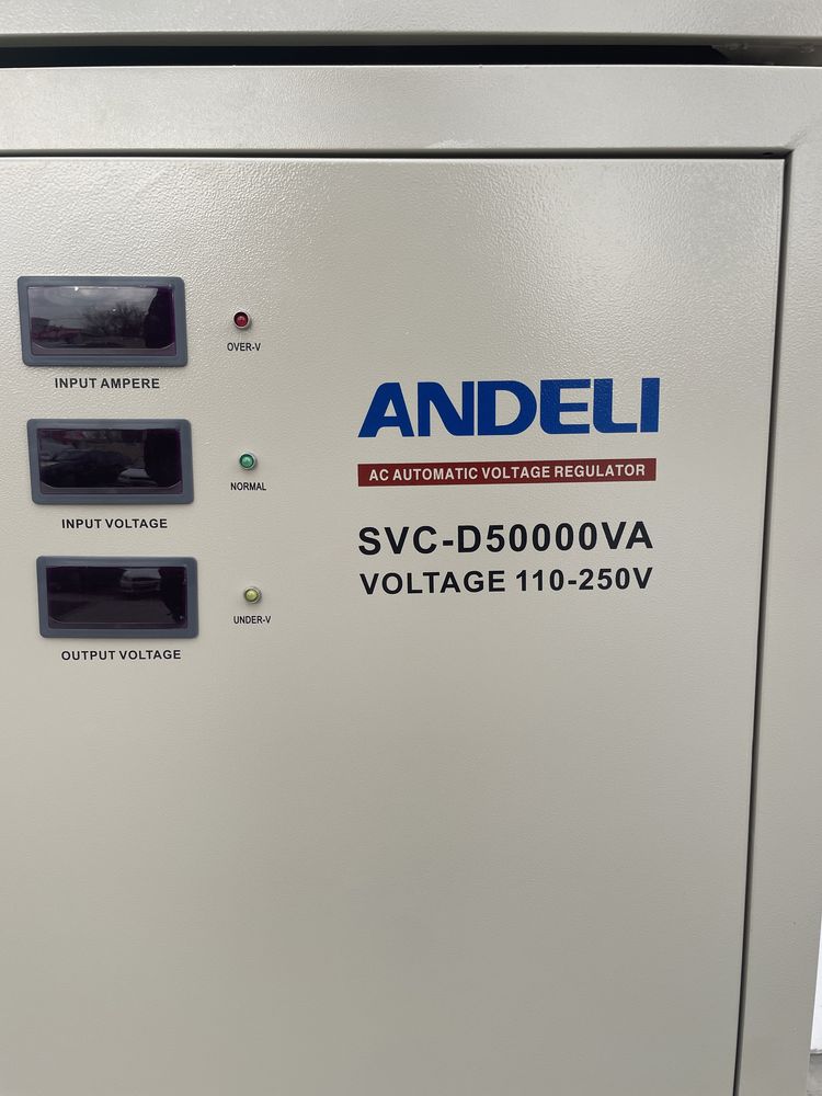 Стабилизатор напряжения ANDELI/STABILIZATOR с QR-SVC-50 KVA-110-250V