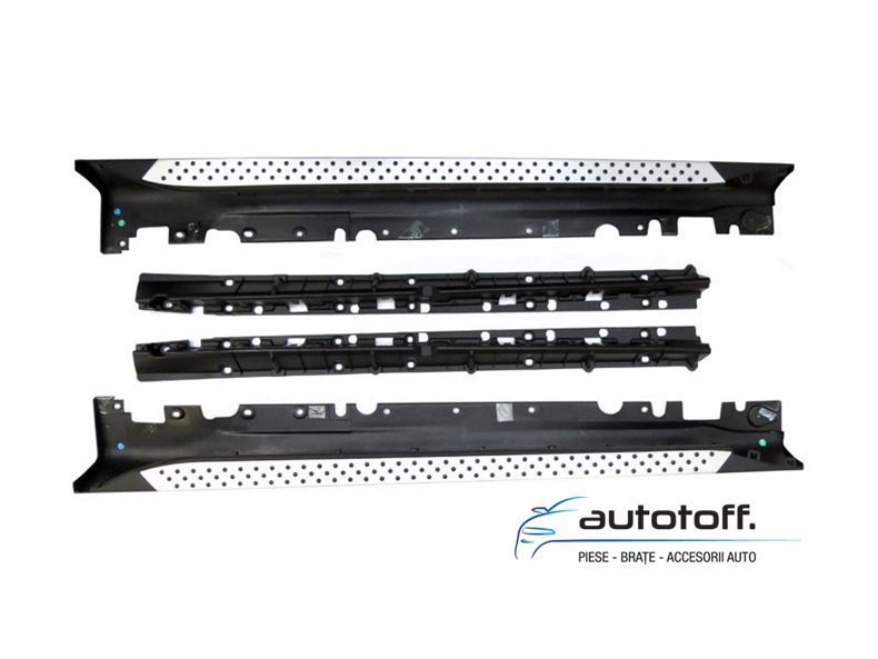 Praguri laterale din aluminiu BMW X6 E71 (08-15) - trepte laterale