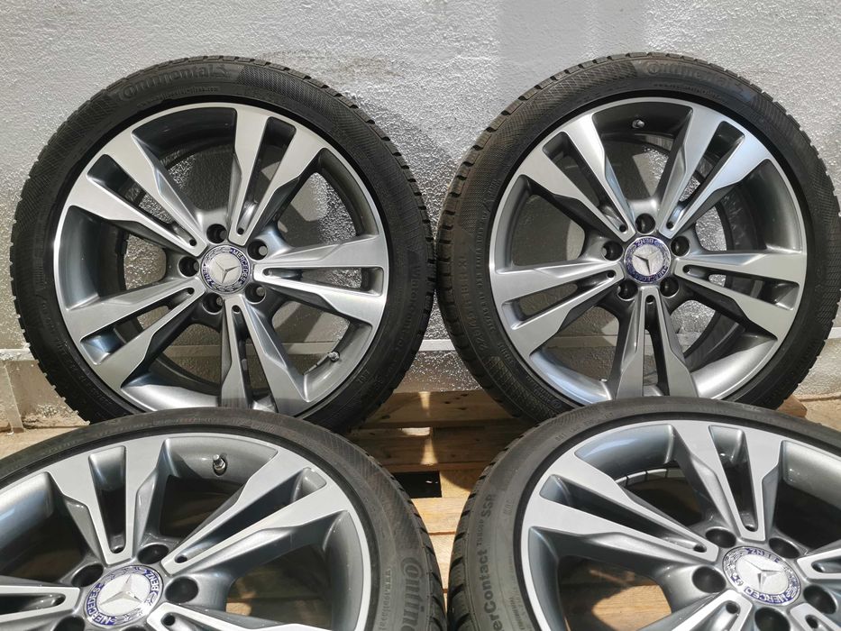 Jante Originale Mercedes C class / E class R 18 cu anvelope de iarna