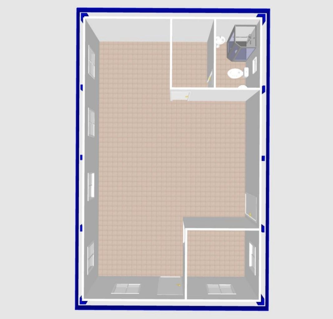 Vând container modular 4in1  57.5mp2