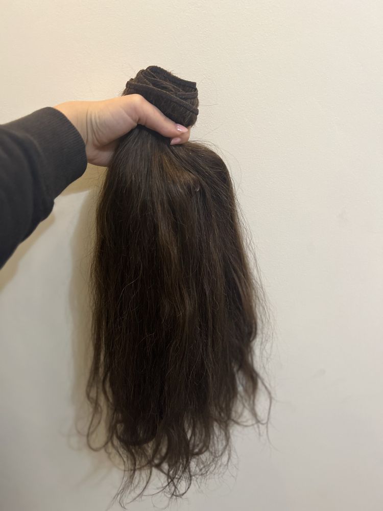 Естествена коса на треса най-висок клас Индийска коса 60 см 300гр