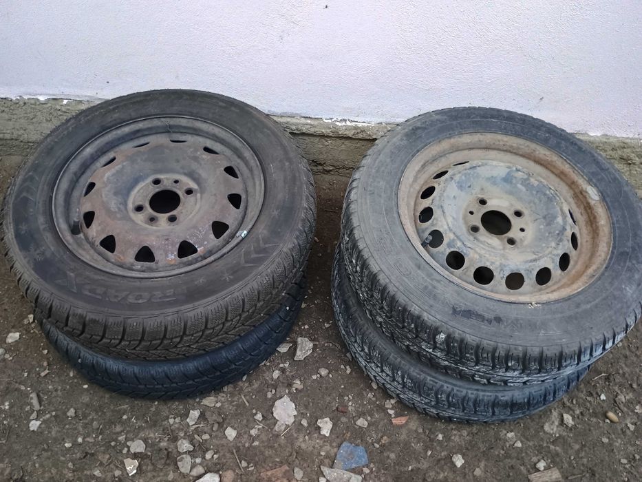 Jante + anvelope 165 / 70 R14 - Fiat Punto 2